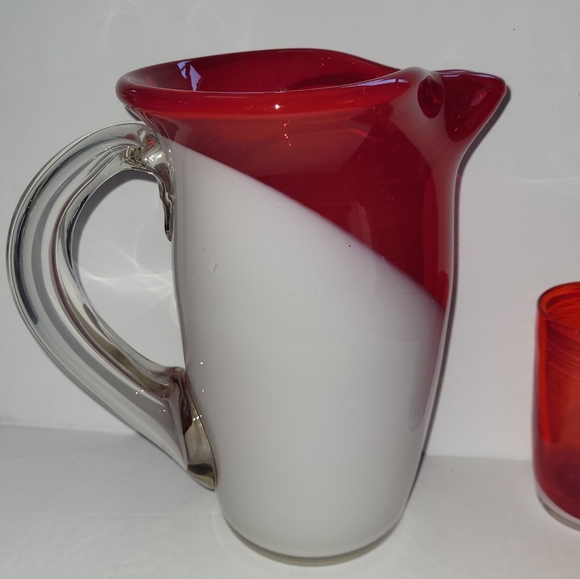 Vintage Fukuoka Japan  Multi-Glass Co. Pitcher and 6 glasses - Picture 13 of 14